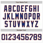 Custom Name and Number Baseball Jersey - Personalized White Royal-Orange 3D Pattern Design Authentic Team Gear Personalized