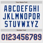 Custom Name and Number Personalized Authentic Baseball Jersey - White Royal Orange Team Jersey Personalized White Royal-Orange