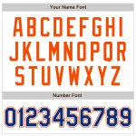 Custom Team Name Number Personalized Baseball Jersey White Royal Orange Raglan Sleeves Personalized White Royal-Orange Authentic