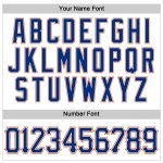 Custom Name Number Personalized Royal-Orange Sleeveless Baseball Jersey - Authentic Design Personalized White Royal-Orange