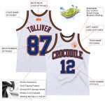 Custom Orange Black Personalized Basketball Jersey with Name and Number - Authentic Throwback White Team Apparel Personalized