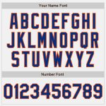 Custom Personalized Varsity Letterman Jacket with Name and Number - White & Royal-Orange Full-Snap Bomber Style Personalized