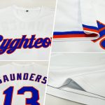 Custom Team Performance T-Shirt with Personalized Name and Number, White Royal-Orange Personalized White Royal-Orange Performance