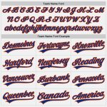 Customizable Two-Button Softball Jersey for Team - Personalized White Royal-Orange Unisex with Name and Number Personalized