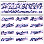 Custom Name and Number Baseball Jersey - Personalized White and Pink Raglan Sleeves Team Shirt Personalized White Royal-Pink