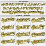 Custom Name Number Personalized Gold Pinstripe Baseball Jersey - Authentic White Team Jersey Personalized White Royal Pinstripe