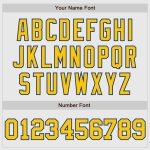 Custom Royal Pinstripe Baseball Jersey with Personalized Name & Number - Authentic White Gold-Royal Team Jersey Personalized