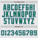 Custom Name and Number Baseball Jersey - Personalized Kelly Green-Royal Pinstripe Raglan Sleeves Personalized White Royal