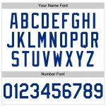 Personalized Light Blue Authentic Baseball Jersey with Custom Name & Number - White Royal Pinstripe Sleeveless Design Personalized