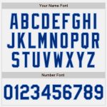 Custom Name and Number Light Blue Varsity Letterman Jacket Personalized White Royal Pinstripe Bomber Full-Snap Personalized