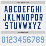 Custom Name and Number Light Blue Yellow Baseball Jersey - Personalized Authentic Royal Pinstripe Design Personalized White