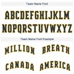Custom Name Number Baseball Jersey - Personalized White Royal Pinstripe Navy Gold Design Personalized White Royal Pinstripe