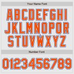 Custom Orange-Royal Baseball Jersey with Personalized Name and Number - White Royal Pinstripe Authentic Raglan Sleeves Personalized