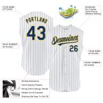 Personalized Red Authentic Sleeveless Baseball Jersey - White Royal Pinstripe Design Personalized White Royal Pinstripe Red