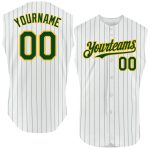 Custom Red Pinstripe Baseball Jersey - Personalized Sleeveless Authentic Team Name & Number Personalized White Royal Pinstripe