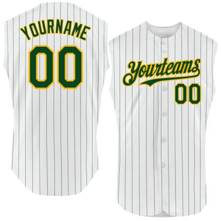 Custom Red Pinstripe Baseball Jersey - Personalized Sleeveless Authentic Team Name & Number Personalized White Royal Pinstripe