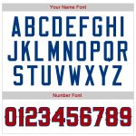 Personalized American Flag Baseball Jersey with Custom Name and Number - White Royal Pinstripe Red-Royal Fashion Jersey Personalized