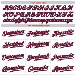 Custom Name and Number Authentic Red-Royal Baseball Jersey - Personalized White Royal Pinstripe Design Personalized White