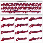 Custom Red-Royal Basketball Jersey with Personalized Name & Number - White Royal Pinstripe Authentic Personalized White Royal