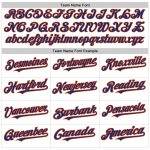 Custom Name and Number Authentic Sleeveless Baseball Jersey - Personalized White Royal Pinstripe Design Personalized White