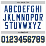 Custom Royal Gold Basketball Jersey with Personalized Name and Number - White Royal Pinstripe Style Personalized White Royal