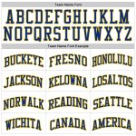 Custom Royal Gold Basketball Jersey with Personalized Name and Number - White Royal Pinstripe Style Personalized White Royal