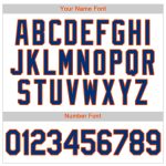 Personalized Royal-Orange Authentic Baseball Jersey - White Royal Pinstripe Personalized White Royal Pinstripe Royal-Orange