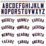 Custom Royal-Orange Pinstripe Baseball Jersey with Personalized Name & Number - Authentic Team Gear Personalized White Royal