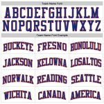 Customizable Royal-Orange Basketball Jersey with Personalized Name and Number - White Royal Pinstripe Design Personalized