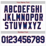 Personalized Royal-Red Baseball Jersey - White Royal Pinstripe Authentic Jersey Personalized White Royal Pinstripe Royal-Red