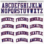 Custom Name and Number Authentic Basketball Jersey - Personalized White Royal Pinstripe with Royal-Red Trim Personalized