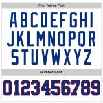 Custom Name and Number Authentic Basketball Jersey - Personalized White Royal Pinstripe with Royal-Red Trim Personalized