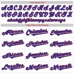 Personalized Authentic Throwback Baseball Jersey Shirt - Custom Name & Number - White Royal Pinstripe Royal-Red Personalized