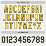 Custom Name and Number Yellow Royal Pinstripe Varsity Bomber Jacket - Personalized Full-Snap Letterman Jacket Personalized