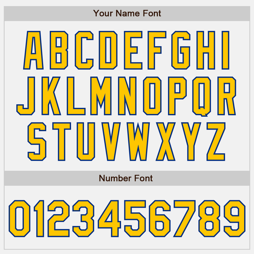 Personalized White Royal Pinstripe Yellow Two-Button Unisex Softball Jersey Personalized Yellow Two-Button Unisex Softball Jersey - White Royal Pinstripe Design Personalized White Royal Pinstripe Yellow - Image 5
