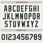 Custom Unisex Softball Jersey Personalized Name Number Yellow Royal Pinstripe Two-Button Design Personalized White Royal