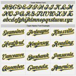 Custom Unisex Softball Jersey Personalized Name Number Yellow Royal Pinstripe Two-Button Design Personalized White Royal
