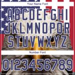 Custom 3D American Flag Eagle T-Shirt - Personalized Team Name & Number, White Royal-Red Performance Shirt Personalized White