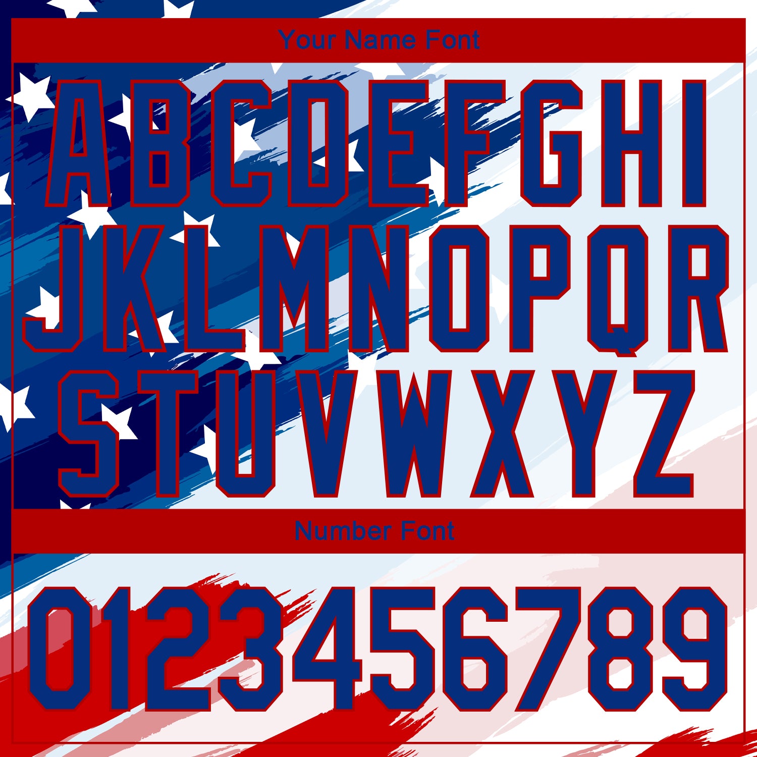Personalized White Royal-Red 3D American Flag Fashion Authentic Baseball Jersey Team Custom Name and Number Custom 3D American Flag Baseball Jersey with Personalized Name and Number in White and Royal-Red Design Personalized White - Image 5