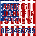 Personalized 3D American Flag Basketball Jersey - White Royal-Red Fashion Authentic Personalized White Royal-Red 3D American