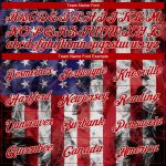 Custom Name and Number 3D American Flag Performance T-Shirt - Personalized White Royal-Red Team Tee Personalized White Royal-Red