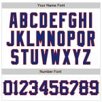 Personalized Baseball Jersey with Custom Name and Number - White Royal-Red 3D Abstract Sharp Design Personalized White Royal-Red