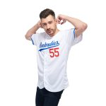 Custom Name and Number Personalized Baseball Jersey in White and Royal Red - Authentic Team Apparel Personalized White Royal-Red