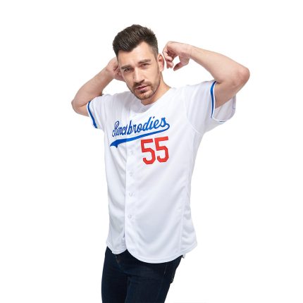 Custom Name and Number Personalized Baseball Jersey in White and Royal Red - Authentic Team Apparel Personalized White Royal-Red