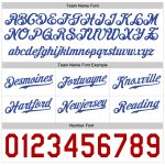 Custom Name and Number Authentic Skull Fashion Baseball Jersey - Personalized Royal-Red Design Personalized White Royal-Red