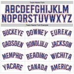 Personalized Authentic Sleeveless Baseball Jersey in White and Royal Red Personalized White Royal-Red Authentic Sleeveless