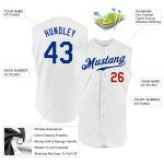 Custom Name Number Jersey - Personalized Royal Red Sleeveless Baseball Jersey Personalized White Royal-Red Authentic Sleeveless