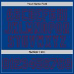 Custom Name and Number Baseball Jersey - Personalized White Royal-Red Authentic Split Fashion Team Jersey Personalized White