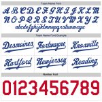 Custom Royal-Red Authentic Throwback Basketball Shorts with Personalized Name and Number - Team Apparel Personalized White