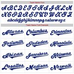 Custom Name Number Personalized Baseball Jersey Shirt White Royal Red Authentic Throwback Rib-Knit Personalized White Royal-Red